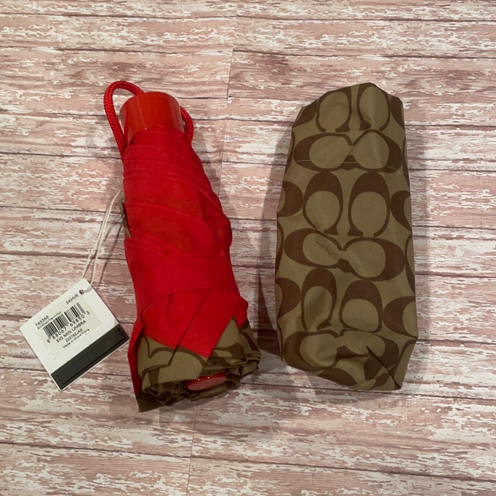 Coach Signature Mini Umbrella